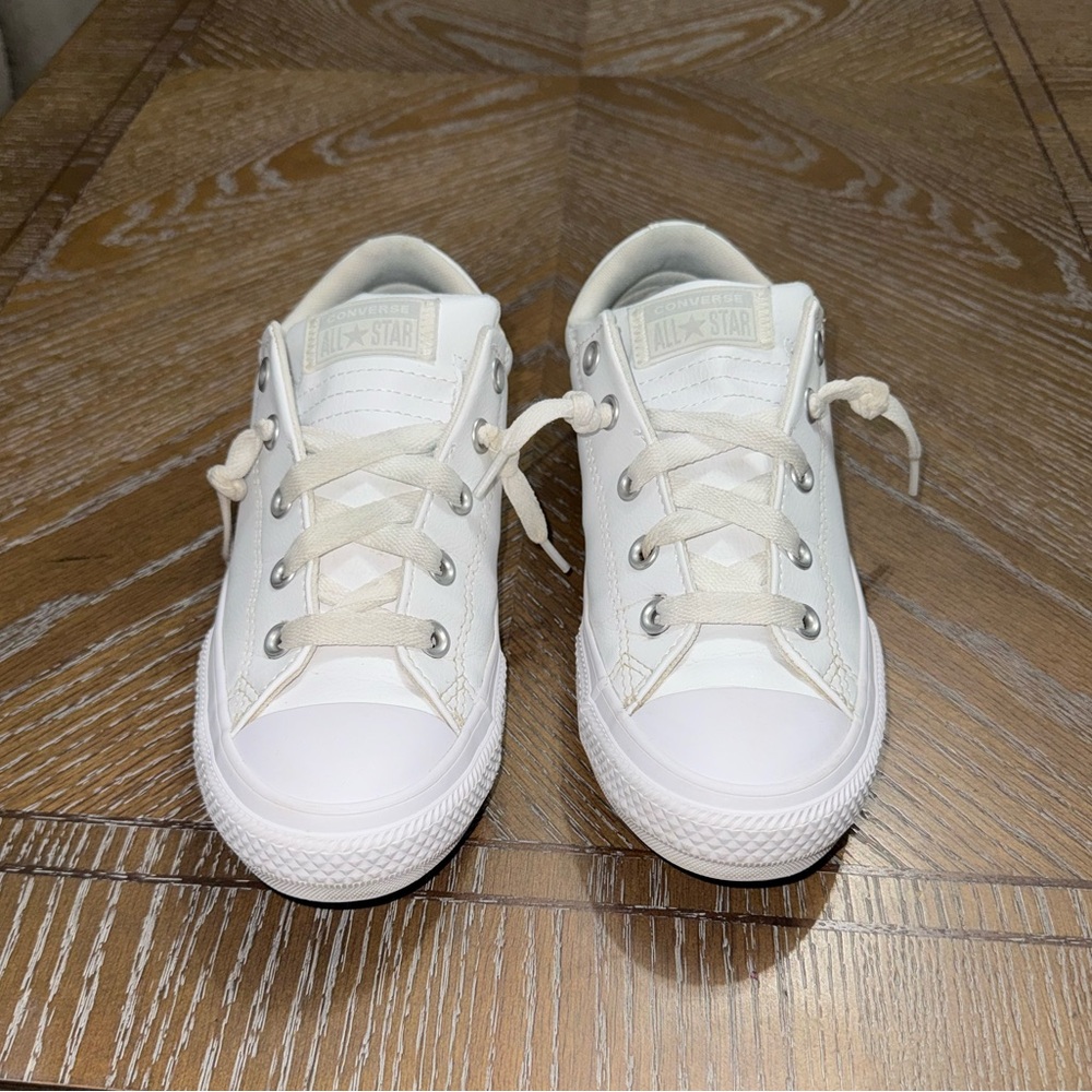 Converse White Low-Top slip on Sneakers